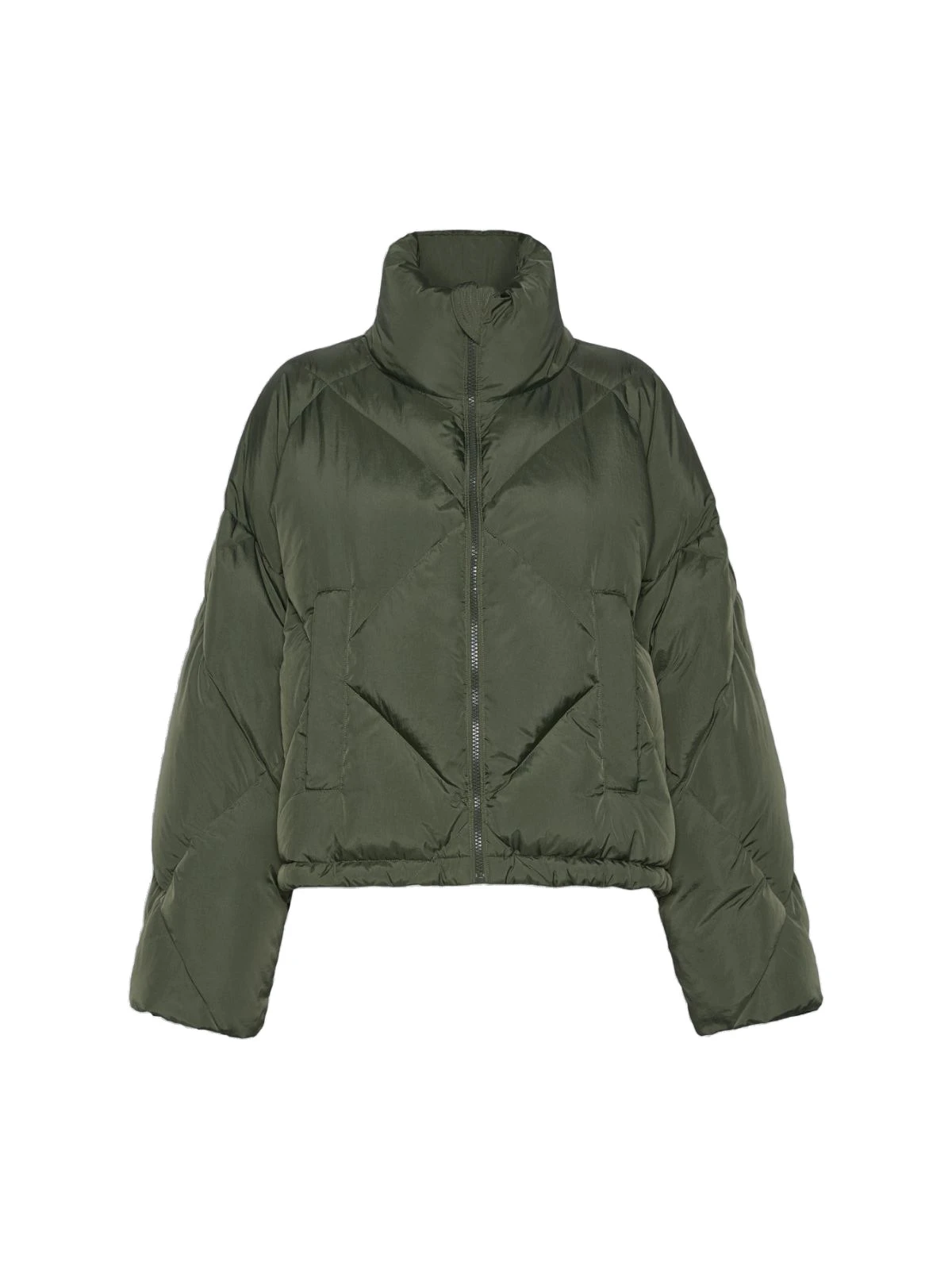 Max Mara Edito Short Diamond-Quilted Down Jacket in Khaki Max Mara Edito Short Diamond-Quilted Down Jacket in Khaki | Jackets | Luxury Shoes