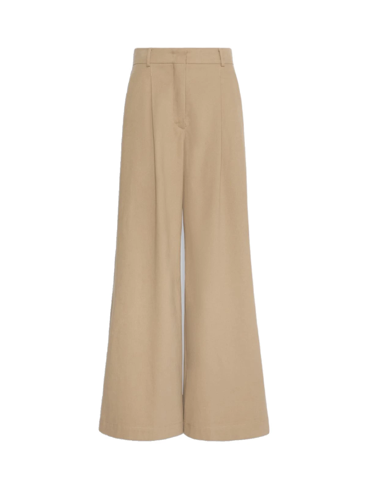 Max Mara Editto Wide Leg Cotton Drill Trousers in Beige Max Mara Editto Wide Leg Cotton Drill Trousers in Beige | Wide leg pants | Luxury Shoes