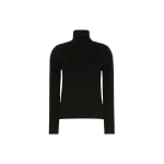 Max Mara Educata Wool and Cashmere Turtleneck Sweater in Black | Turtlenecks | Luxury Shoes 