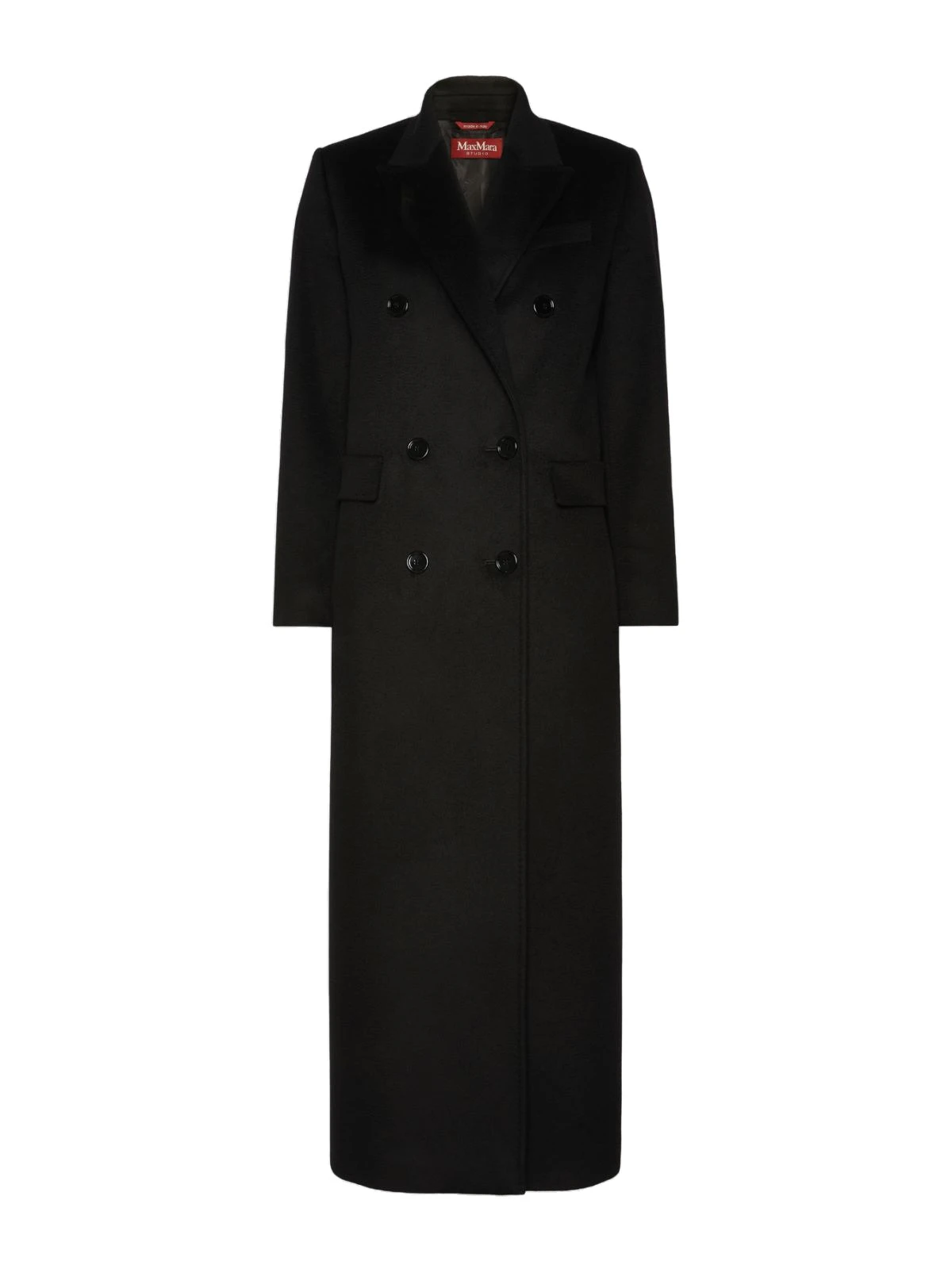 Max Mara Effige Double-Breasted Tuxedo Wool Coat in Black Max Mara Effige Double-Breasted Tuxedo Wool Coat in Black | Wool Coat | Luxury Shoes