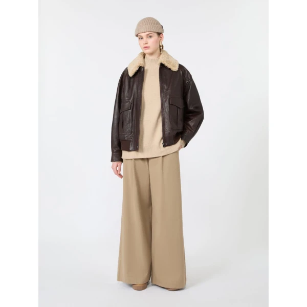 Max Mara Elegia Cashmere Roll-Neck Jumper in Beige | Turtlenecks | Luxury Shoes 