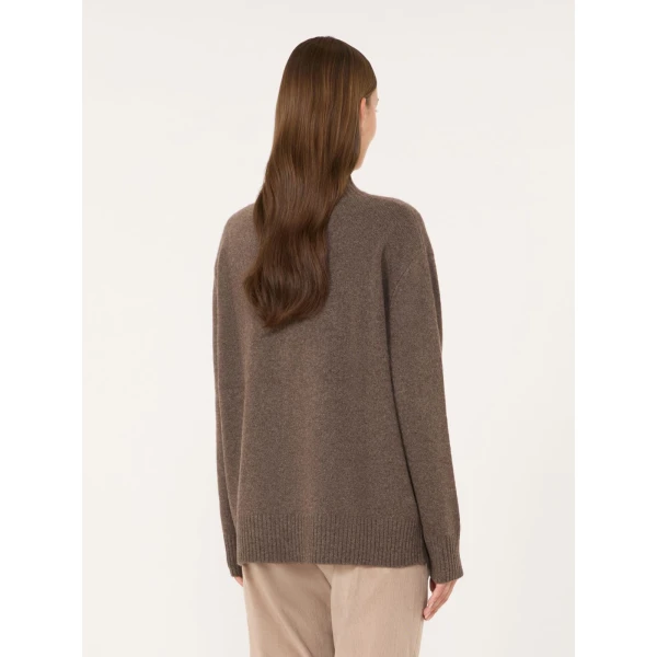 Max Mara Elegia Cashmere Roll-Neck Jumper in Marron Glace | Turtlenecks | Luxury Shoes 