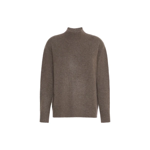Max Mara Elegia Cashmere Roll-Neck Jumper in Marron Glace | Turtlenecks | Luxury Shoes 