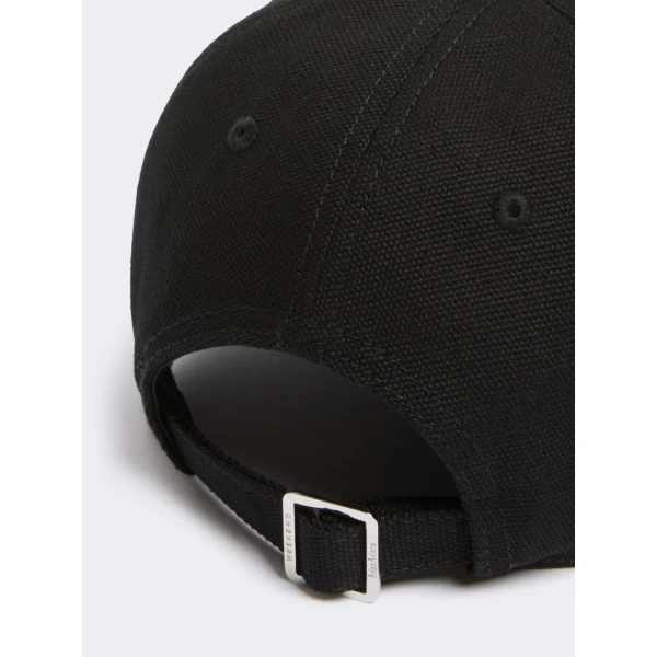Max Mara Elfi Cotton Baseball Cap in Black | Hats | Luxury Shoes 