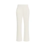 Max Mara Elfo Milano Knit Jersey Trousers in Ivory | Tailored pants | Luxury Shoes 