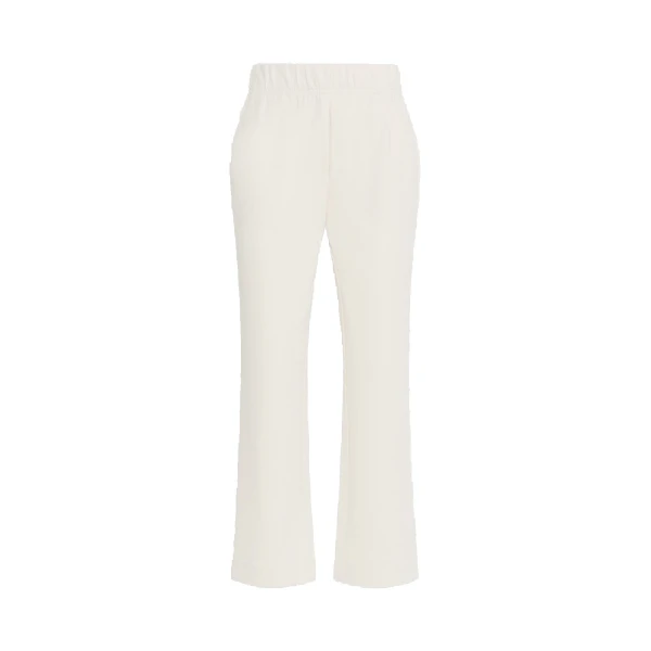 Max Mara Elfo Milano Knit Jersey Trousers in Ivory | Tailored pants | Luxury Shoes 