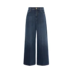 Max Mara Elia Wide-Leg Cotton Denim Jeans in Midnight Blue | Denim | Luxury Shoes 