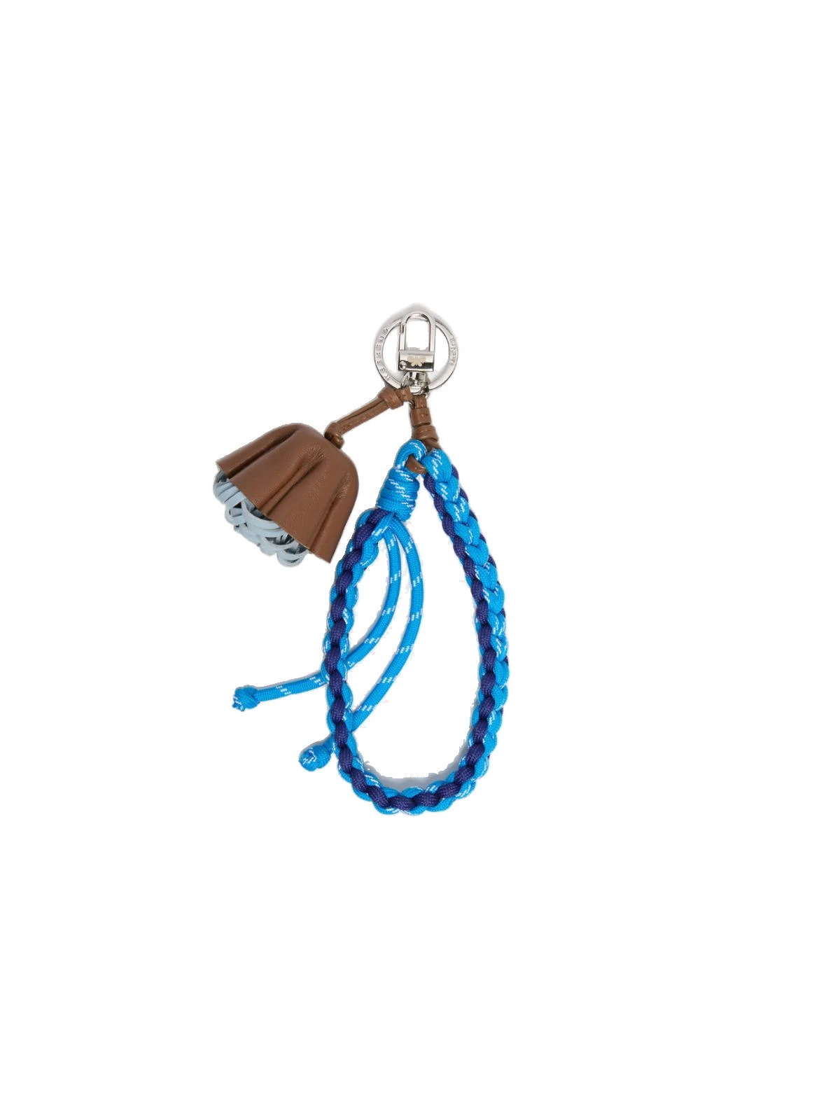 Max Mara Elica Nappa Leather and Rope Keyring in Cornflower Blue Max Mara Elica Nappa Leather and Rope Keyring in Cornflower Blue | Bag charms | Luxury Shoes