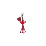 Max Mara Elica Nappa Leather and Rope Keyring in Red | Bag charms | Luxury Shoes 