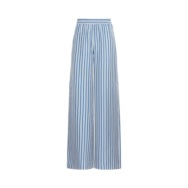 Max Mara Eliseo Printed Silk Relaxed Trousers in Silk White | Wide leg pants | Luxury Shoes 