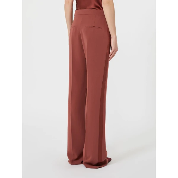 Max Mara Eliseo Tuxedo-Style Cady Trousers in Antique Rose | Tailored pants | Luxury Shoes 