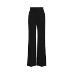 Max Mara Eliseo Tuxedo-Style Cady Trousers in Black | Tailored pants | Luxury Shoes 