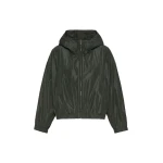 Max Mara Eliseo Water-Repellent Taffeta Hooded Jacket in Dark Green | Jackets | Luxury Shoes 