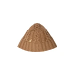 Max Mara Elleni Wool Knit Bucket Hat in Hazelnut Brown | Hats | Luxury Shoes 