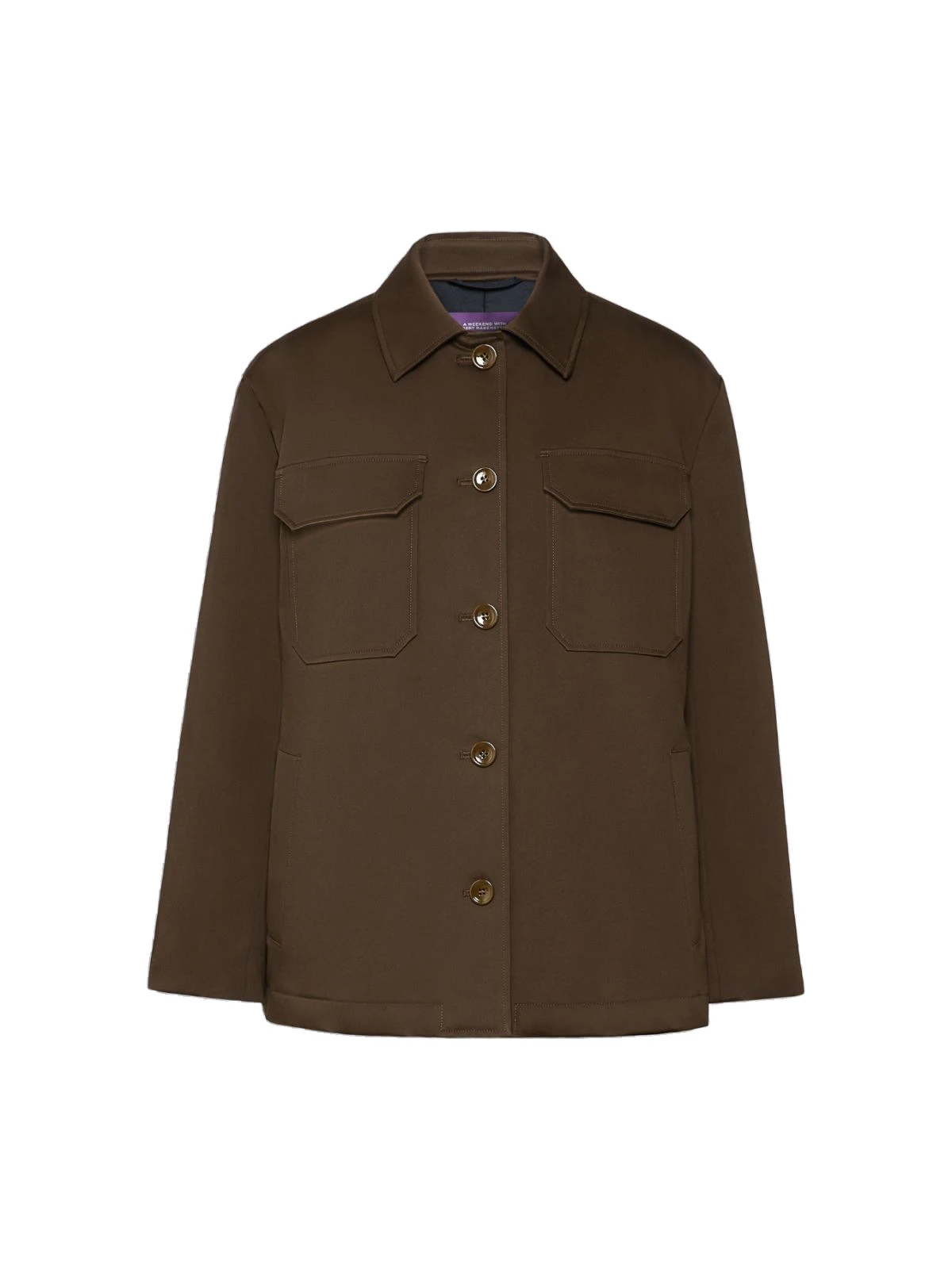 Max Mara Elmo Cotton Satin Short Jacket in Brown Max Mara Elmo Cotton Satin Short Jacket in Brown | Blazers | Luxury Shoes