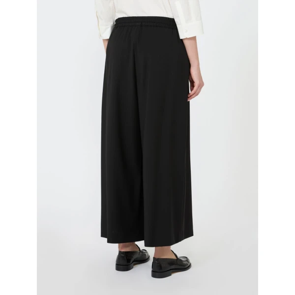 Max Mara Elmo Stretch Wool Joggers in Black | Sweatpants | Luxury Shoes 