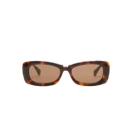Max Mara Elodia Rectangular Sunglasses in Tawny Bronze Brown | Sunglasses | Luxury Shoes 