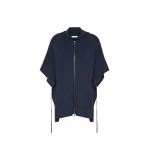 Max Mara Elogio Viscose Crepe Hooded Cardigan in Ultramarine | Cardigan | Luxury Shoes 