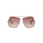 Max Mara Elsa Geometric Sunglasses in Pink | Sunglasses | Luxury Shoes 