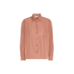 Max Mara Entrata Silk-Blend Radzimir Shirt in Antique Rose | Shirts | Luxury Shoes 