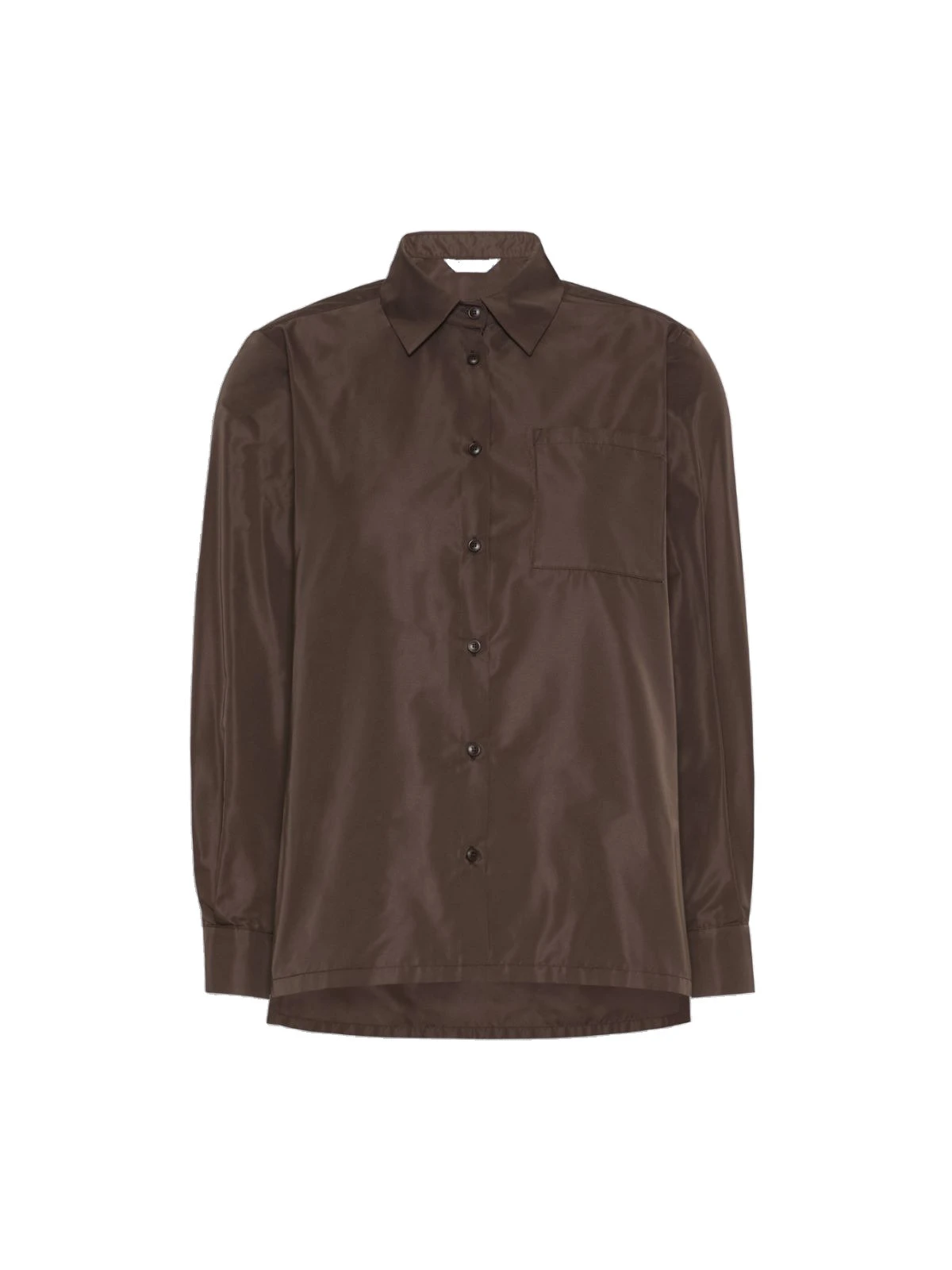 Max Mara Entrata Silk-Blend Radzimir Shirt in Dark Brown Max Mara Entrata Silk-Blend Radzimir Shirt in Dark Brown | Shirts | Luxury Shoes