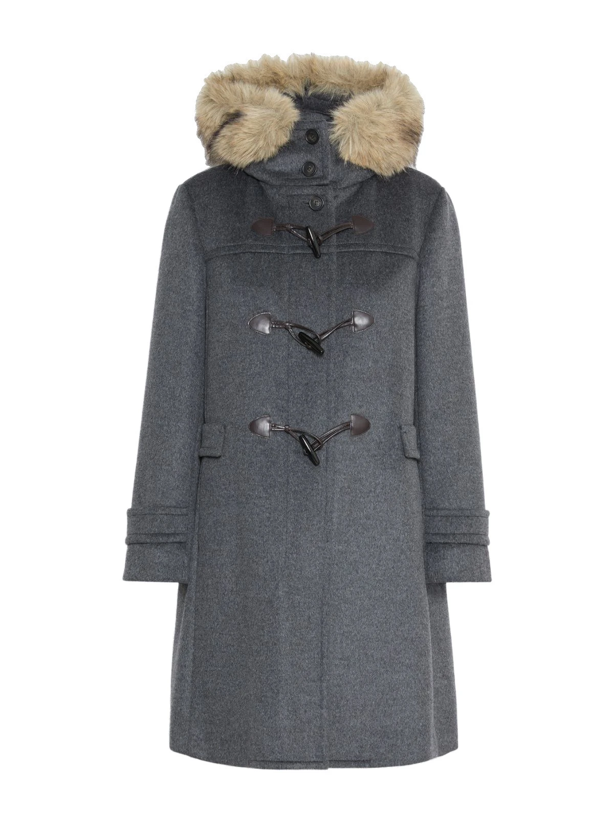 Max Mara Epica Hooded Double Wool Coat in Medium Grey Max Mara Epica Hooded Double Wool Coat in Medium Grey | Wool Coat | Luxury Shoes