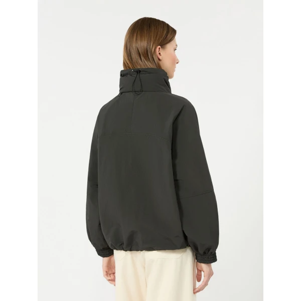Max Mara Epoca Washed Water-Repellent Canvas Jacket in Black | Jackets | Luxury Shoes 