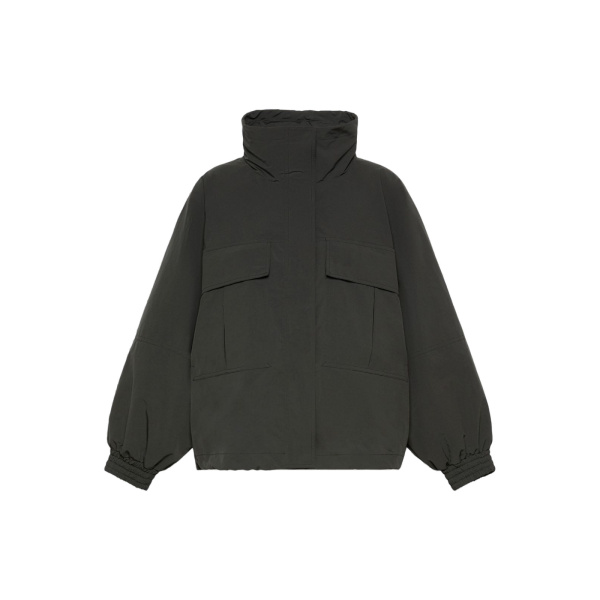 Max Mara Epoca Washed Water-Repellent Canvas Jacket in Black | Jackets | Luxury Shoes 