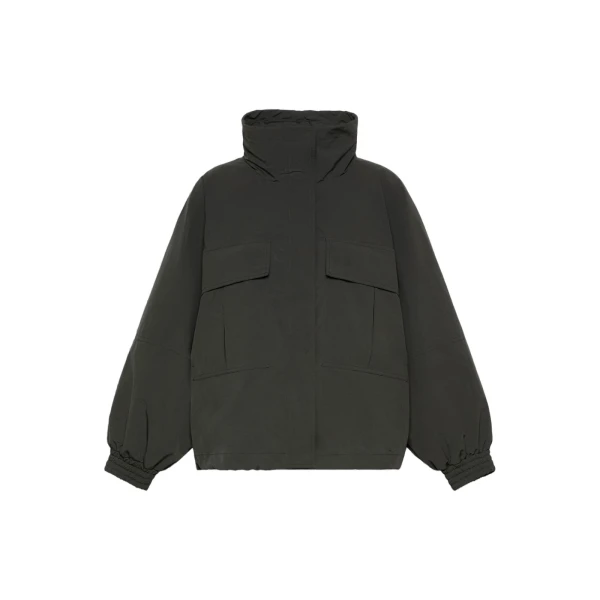 Max Mara Epoca Washed Water-Repellent Canvas Jacket in Black | Jackets | Luxury Shoes 
