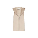 Max Mara Erba Hooded Cashmere Scarf in Sand | Scarves | Luxury Shoes 