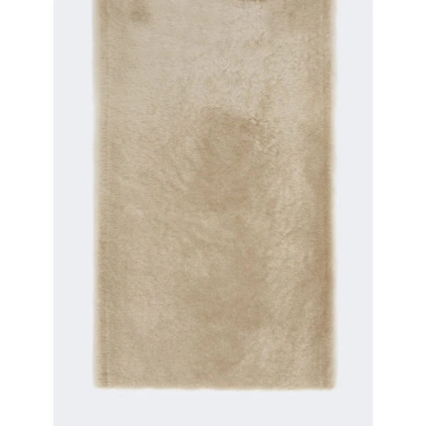 Max Mara Eresia Shearling Stole in Beige | Scarves | Luxury Shoes 