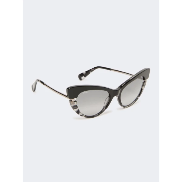 Max Mara Esedra Acetate Cat-Eye Glasses in Black | Sunglasses | Luxury Shoes 