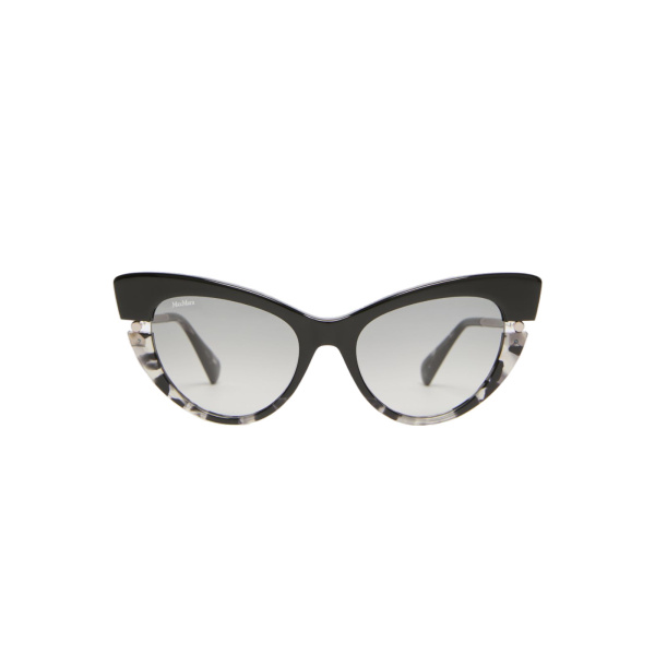 Max Mara Esedra Acetate Cat-Eye Glasses in Black | Sunglasses | Luxury Shoes 