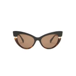 Max Mara Esedra Acetate Cat-Eye Glasses in Tawny Bronze Brown | Sunglasses | Luxury Shoes 