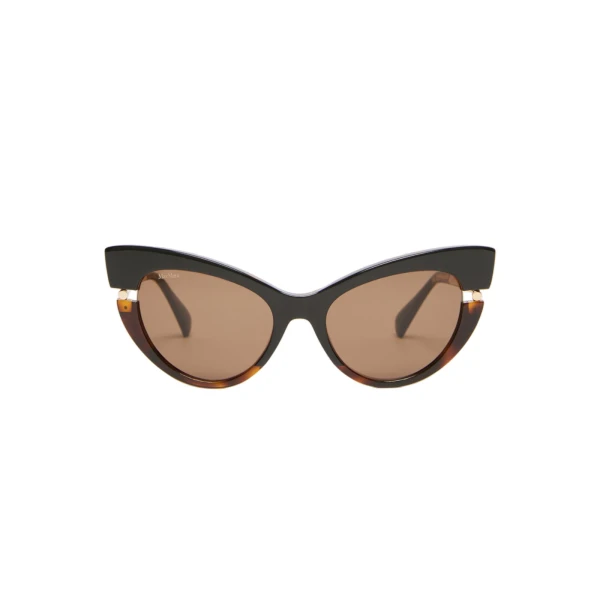 Max Mara Esedra Acetate Cat-Eye Glasses in Tawny Bronze Brown | Sunglasses | Luxury Shoes 