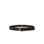 Max Mara Esodo Leather Belt in Black | Belts | Luxury Shoes 