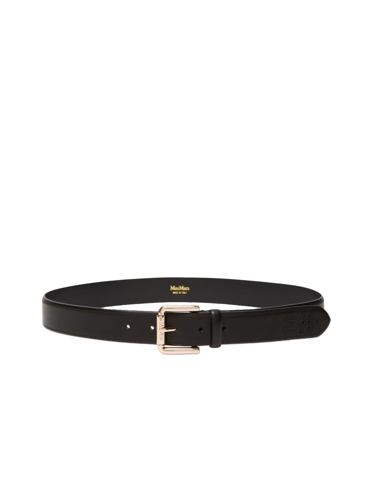 Max Mara Esodo Leather Belt in Black Max Mara Esodo Leather Belt in Black | Belts | Luxury Shoes