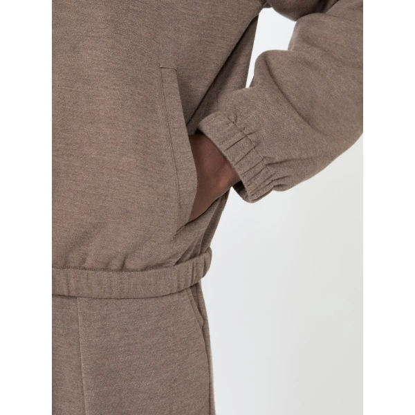 Max Mara Esploso Silk-Blend Jersey Sweatshirt in Mud | Sweaters | Luxury Shoes 