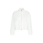 Max Mara Esploso Silk-Blend Jersey Sweatshirt in White | Sweaters | Luxury Shoes 