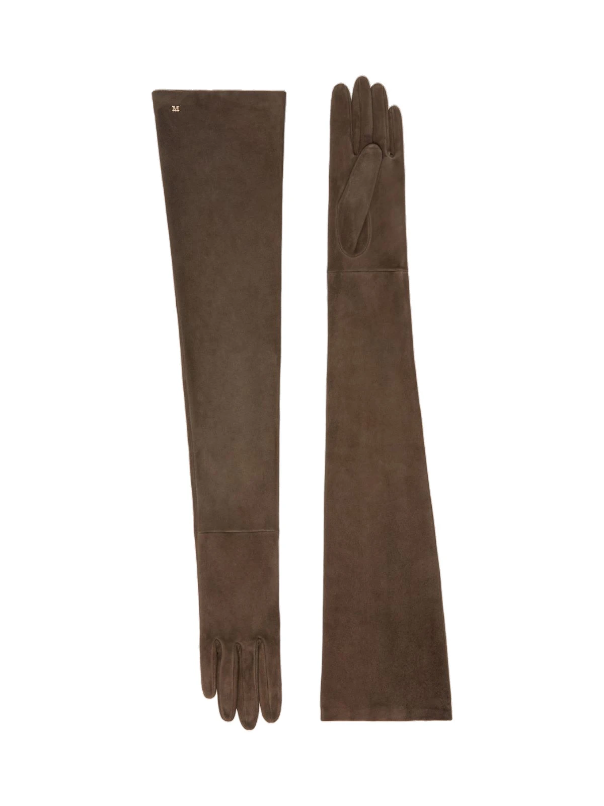Max Mara Estremo Long Suede Gloves in Dark Brown Max Mara Estremo Long Suede Gloves in Dark Brown | Gloves | Luxury Shoes