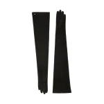 Max Mara Estremo Long Suede Gloves in Medium Grey | Gloves | Luxury Shoes 