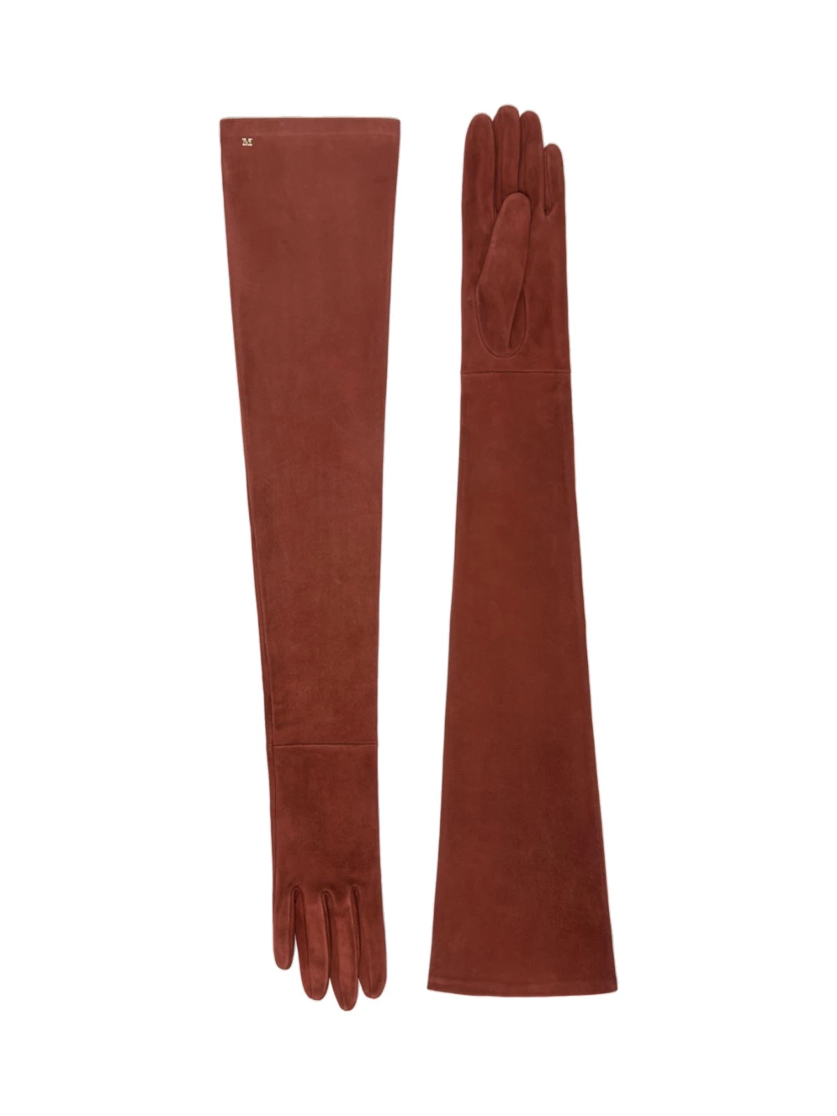 Max Mara Estremo Long Suede Gloves in Terra Cotta Max Mara Estremo Long Suede Gloves in Terra Cotta | Women | Luxury Shoes