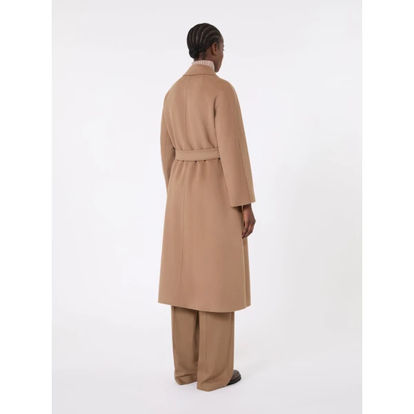 Max Mara Esturia Double-Faced Wool Midi Coat in Camel | Wool Coat | Luxury Shoes 
