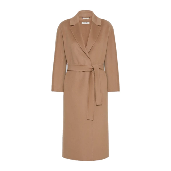 Max Mara Esturia Double-Faced Wool Midi Coat in Camel | Wool Coat | Luxury Shoes 