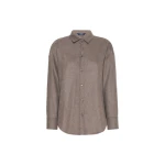 Max Mara Etereo Wool Flannel Shirt in Turtledove | Shirts | Luxury Shoes 