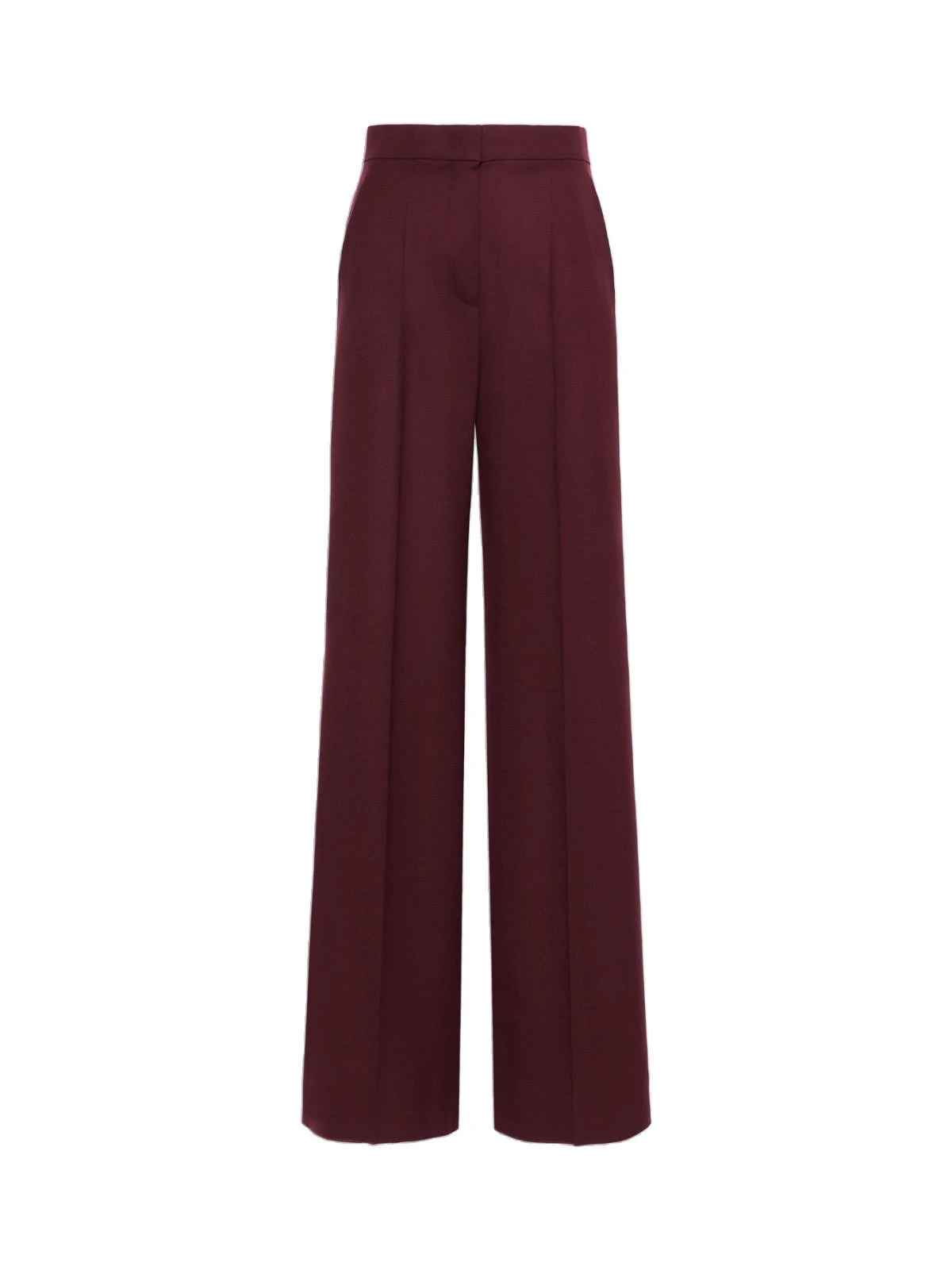 Max Mara Extra High-Waisted Wool Trousers in Wine Max Mara Extra High-Waisted Wool Trousers in Wine | Tailored pants | Luxury Shoes