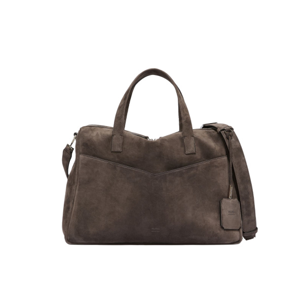Max Mara Extra-Large Split Leather Shoulder Bag in Dark Brown | Shoulder & Crossbody Bags | Luxury Shoes 