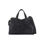 Max Mara Extra-Large Split Leather Shoulder Bag in Dark Grey | Shoulder & Crossbody Bags | Luxury Shoes 