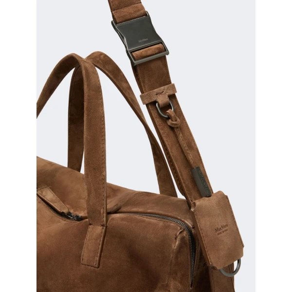 Max Mara Extra-Large Split Leather Shoulder Bag in Hazelnut Brown | Shoulder & Crossbody Bags | Luxury Shoes 