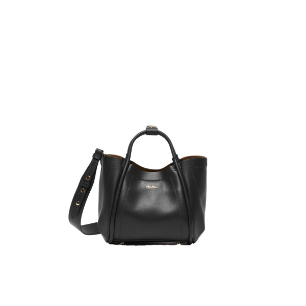 Max Mara Extra Small Leather Marine Bag in Black | Mini Bags | Luxury Shoes 